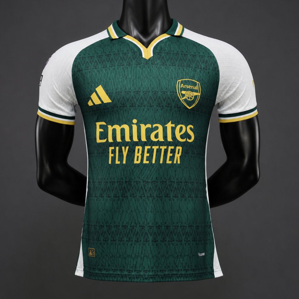 Maillot Arsenal Édition Spéciale Verte & Blanche 2026/2027 – Version Joueur